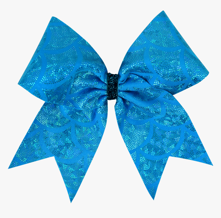 Turquoise Blue Mermaid I Love Cheer® Hair Bow , Png - Hair Bow Transparent Background, Png Download