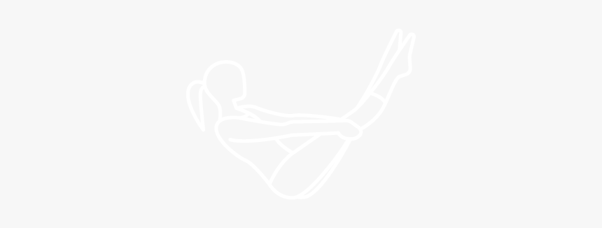 Woman Flexing Body - Johns Hopkins Logo White, HD Png Download