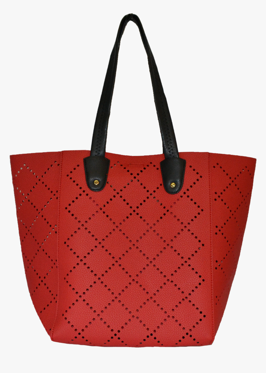 Mimosa- Womens Red Laser Cut Vegan Tote Bag - Tote Bag, HD Png Download