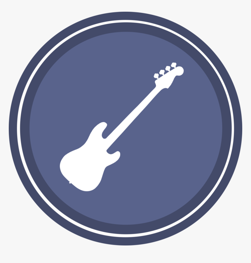 Transparent Bass Guitar Clipart - Bass Guitar Png White, Png Download