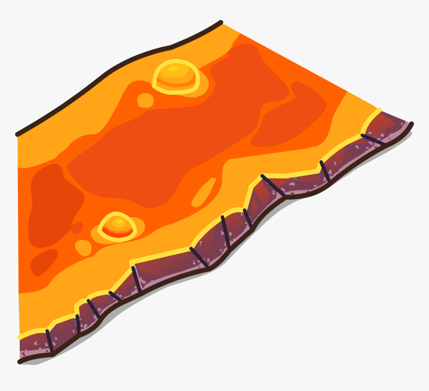 Lava Flow Sprite 004 - Lava Flow Gif Clipart, HD Png Download