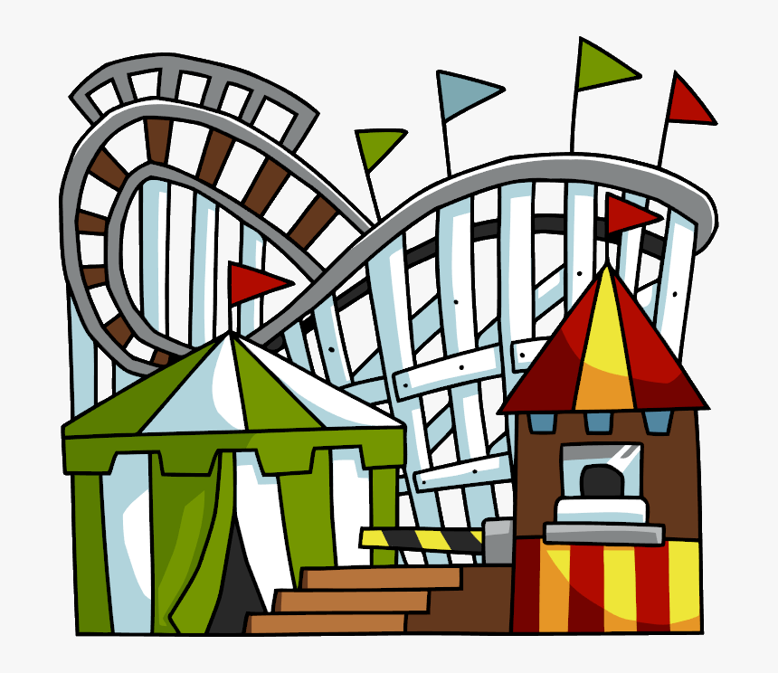 Roller Coaster Ride Clipart, HD Png Download