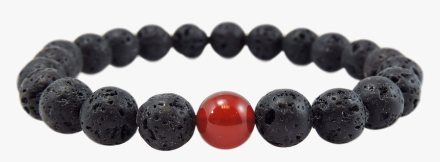 Calm Your Mind Lava And Carnelian Wrist Mala Bracelet - Matte Picasso Jasper Bracelet, HD Png Download