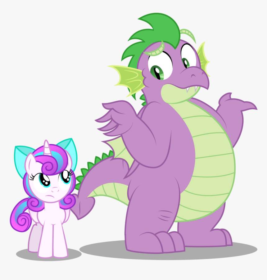 Adult, Adult Spike, Artist - Flurry Heart And Spike Aleximusprime, HD Png Download