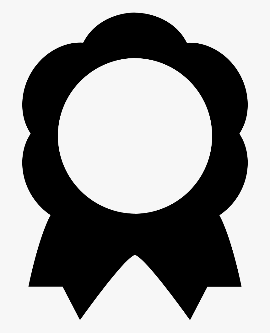 Award Medal Of Flower Shape With Ribbon Tails - Circle, HD Png Download
