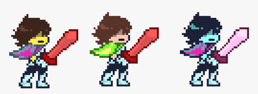 Frisk Chara And Kris, HD Png Download