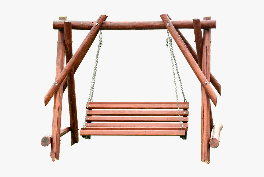 Swing, Wood, Isolated, Playground, Play, Nature, Summer - Balanço Madeira Png, Transparent Png