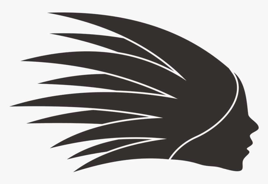 Face, Profile, Sharp Hair, Spikes, Plume, No Background - Portable Network Graphics, HD Png Download