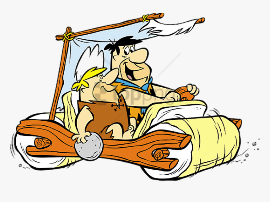 Free Png Download The Flintstones Fred And Barney In - Flintstones Car, Transparent Png