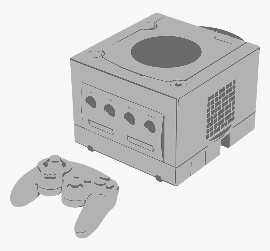 Nintendo Gamecube, Gamecube, Nintendo, Console, Retro - Gamecube Console Vector, HD Png Download