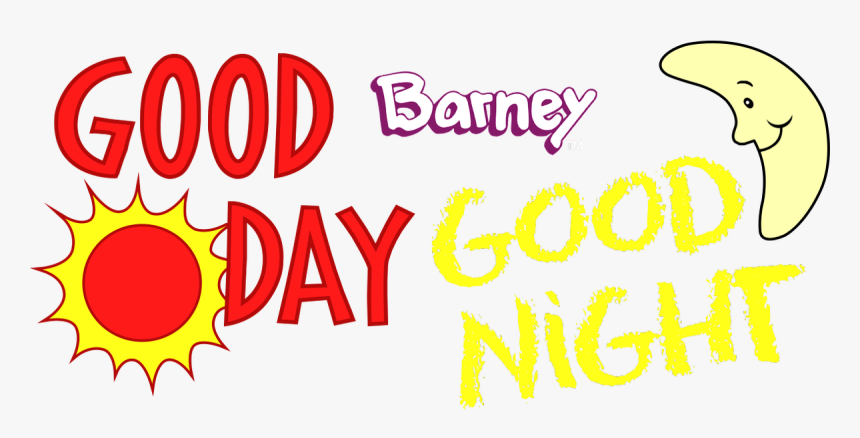 Barney Good Day Good Night Logo, HD Png Download
