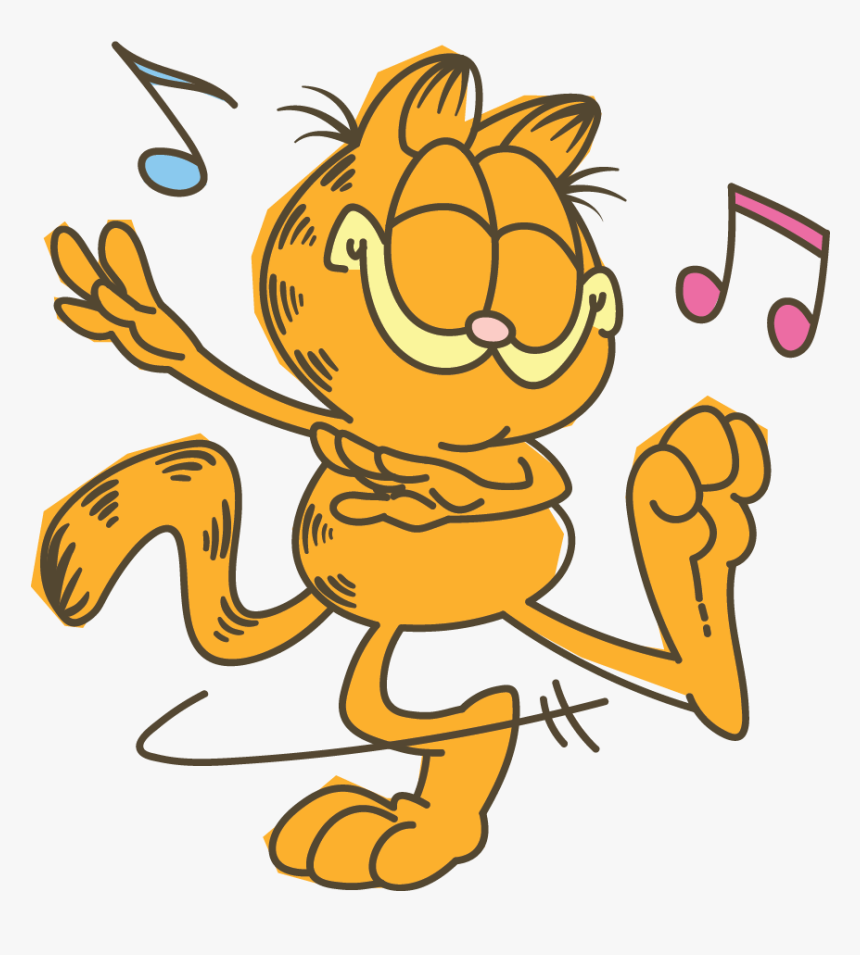 Garfield Line Messaging Sticker - Garfield Fun Clipart, HD Png Download