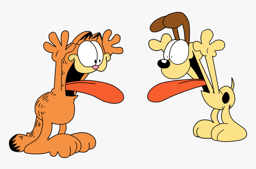 Garfield And Odie Png, Transparent Png