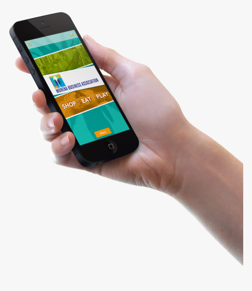 Transparent Play Video Png - Hold Phone Music Png, Png Download