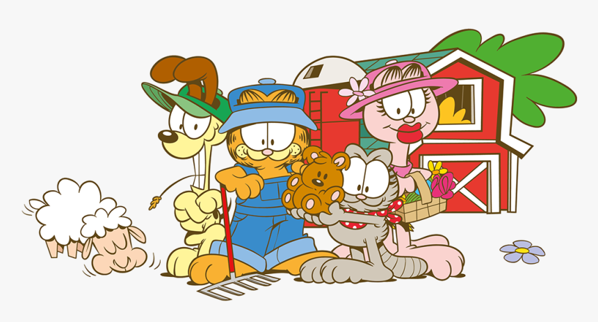 Garfield And Family, HD Png Download