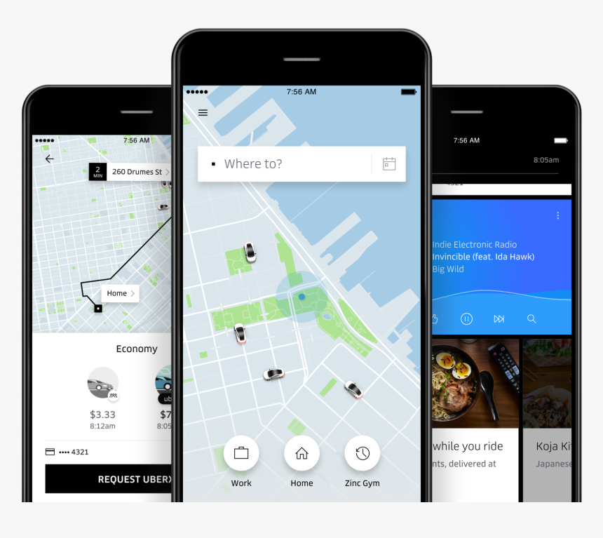 Uber 2 
 Class Img Responsive Owl First Image Owl - Uber App, HD Png Download
