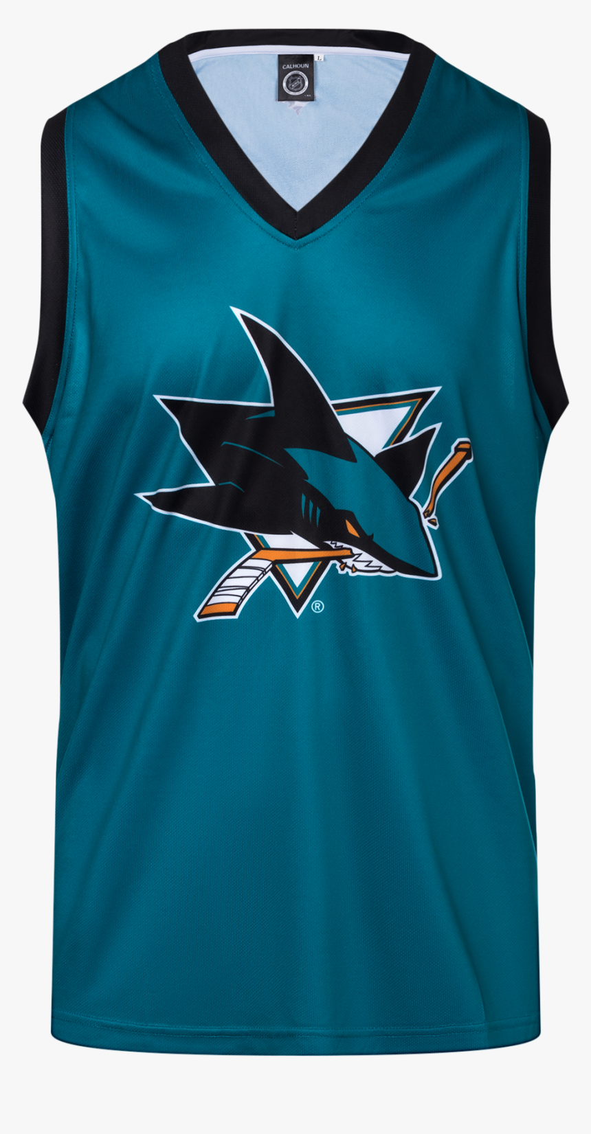 San Jose Sharks Hockey Tank 
 Class - San Jose Sharks Hockey Tank, HD Png Download