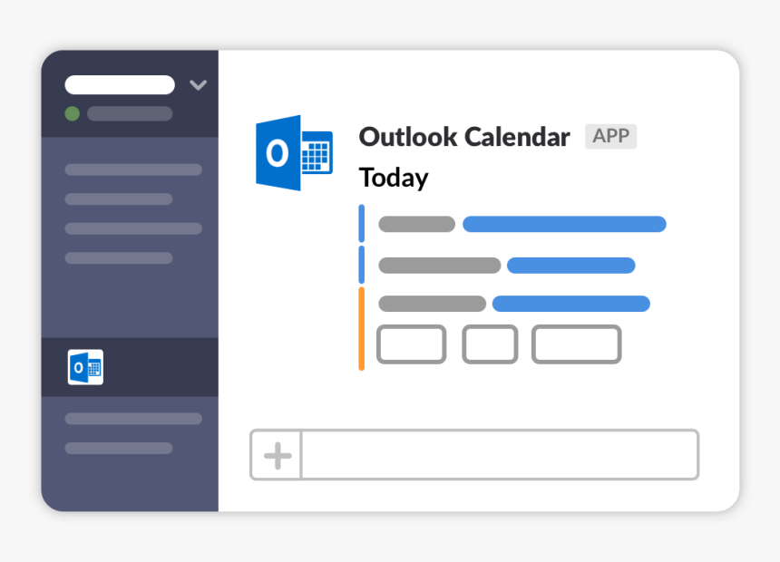 Slack Outlook Calendar, HD Png Download
