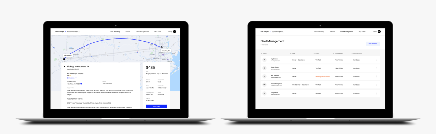 Pair-1 Clear - Uber Freight Interface, HD Png Download