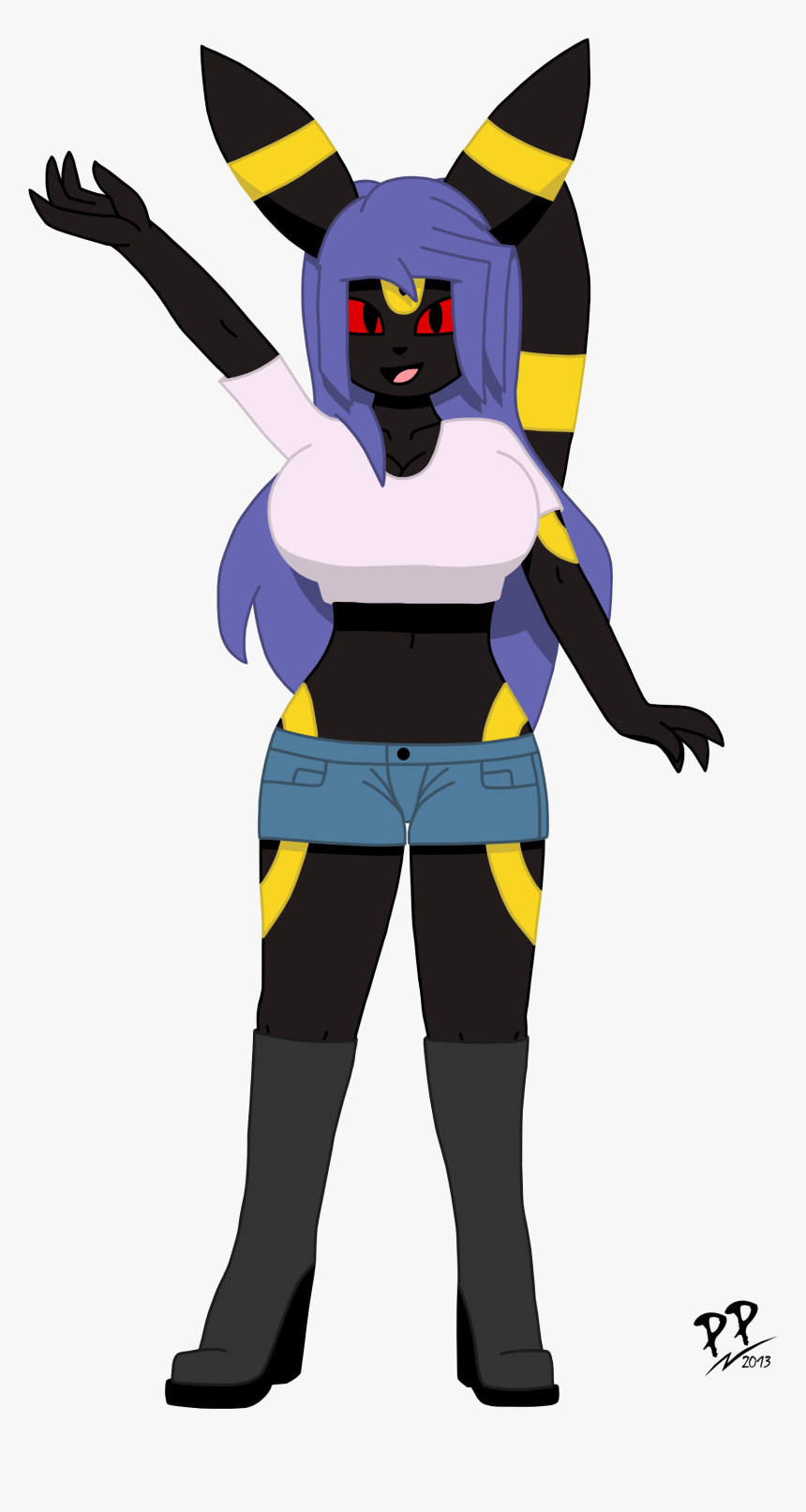 Diana The Umbreon - Cartoon, HD Png Download