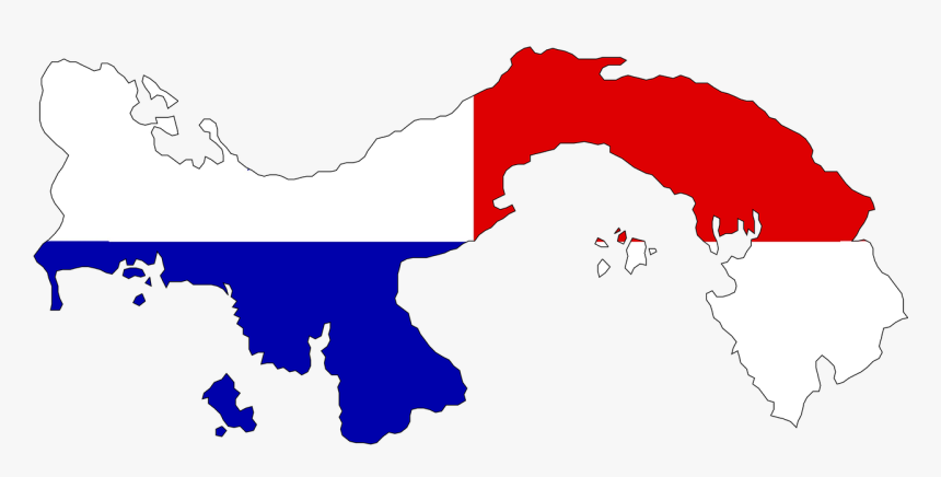 Panama,central Vector Graphics,free Pictures, Free - Panama Flag And Map, HD Png Download