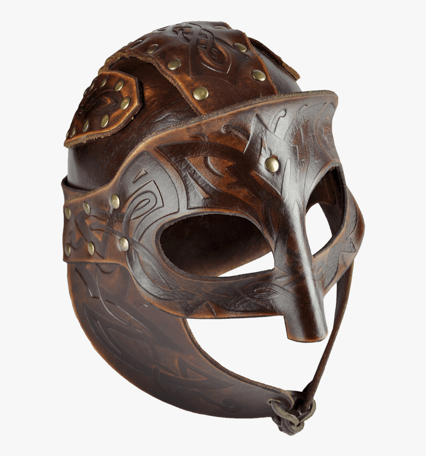 Leather Helmet Medieval, HD Png Download