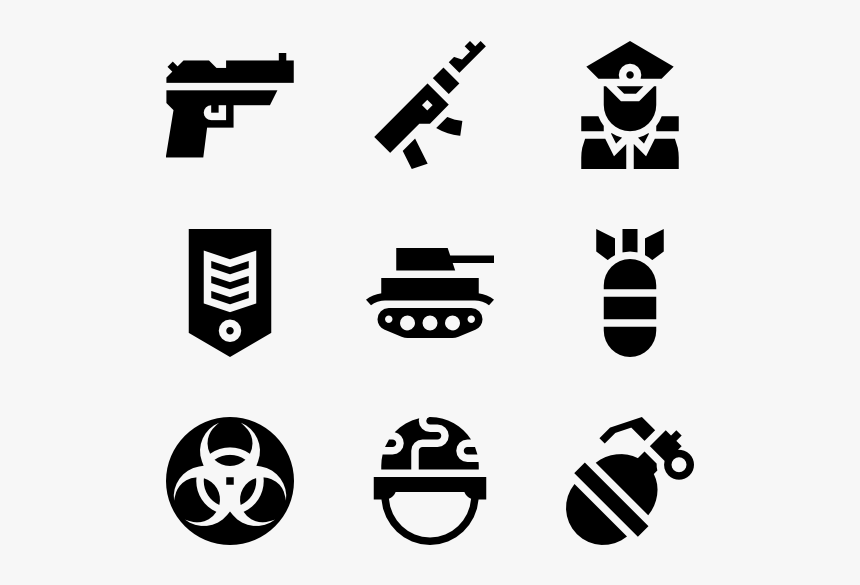 Militar - Art Icon Vector Png, Transparent Png