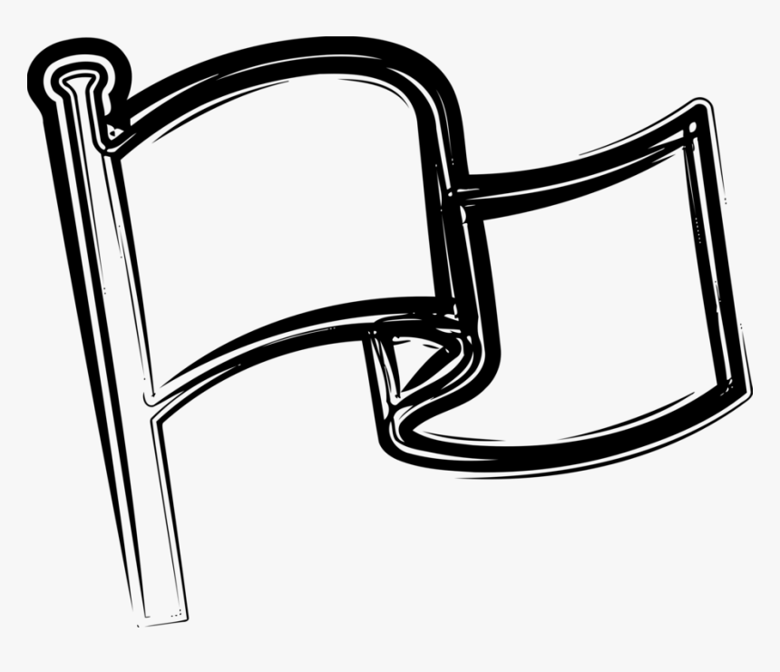 Angle,area,monochrome Photography - Flag, HD Png Download