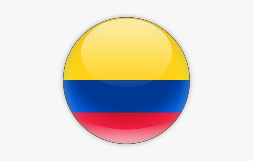 Colombia Bandeira No Círculo, HD Png Download