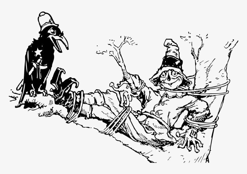 Scarecrow And Crow Clip Arts - Scarecrow Clip Art, HD Png Download