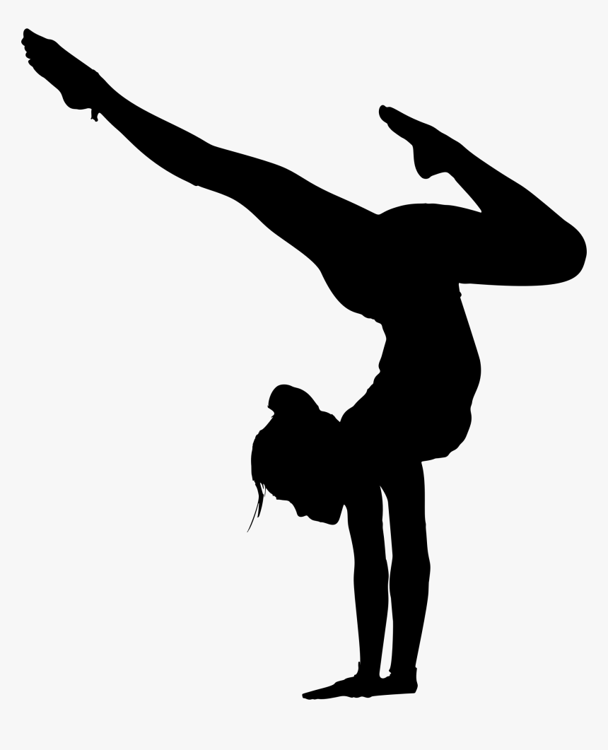 Silhouette Yoga Female Woman, HD Png Download