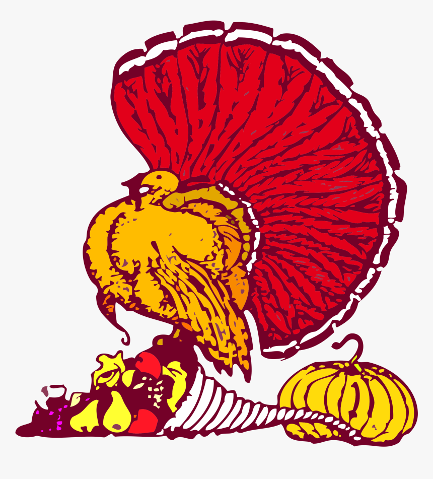 Thanksgiving Turkey And Harvest Clip Arts, HD Png Download