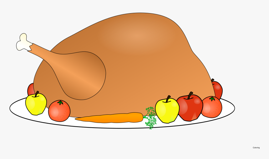 Free Thanksgiving Turkey Clipart - Border Thanksgiving Turkey Clipart, HD Png Download
