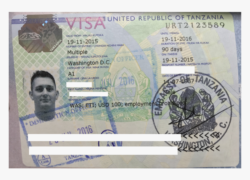Tanzania Visa, HD Png Download