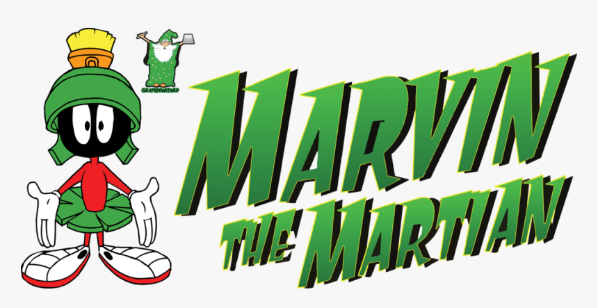 Marvin The Martian And Logo - Marvin The Martian Logo, HD Png Download