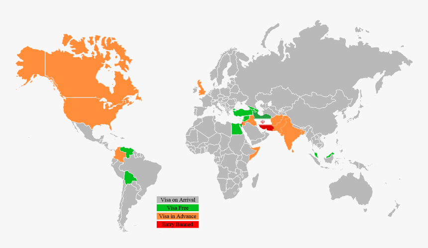 Iran Visa - Does Canada Drive On The Right Side, HD Png Download