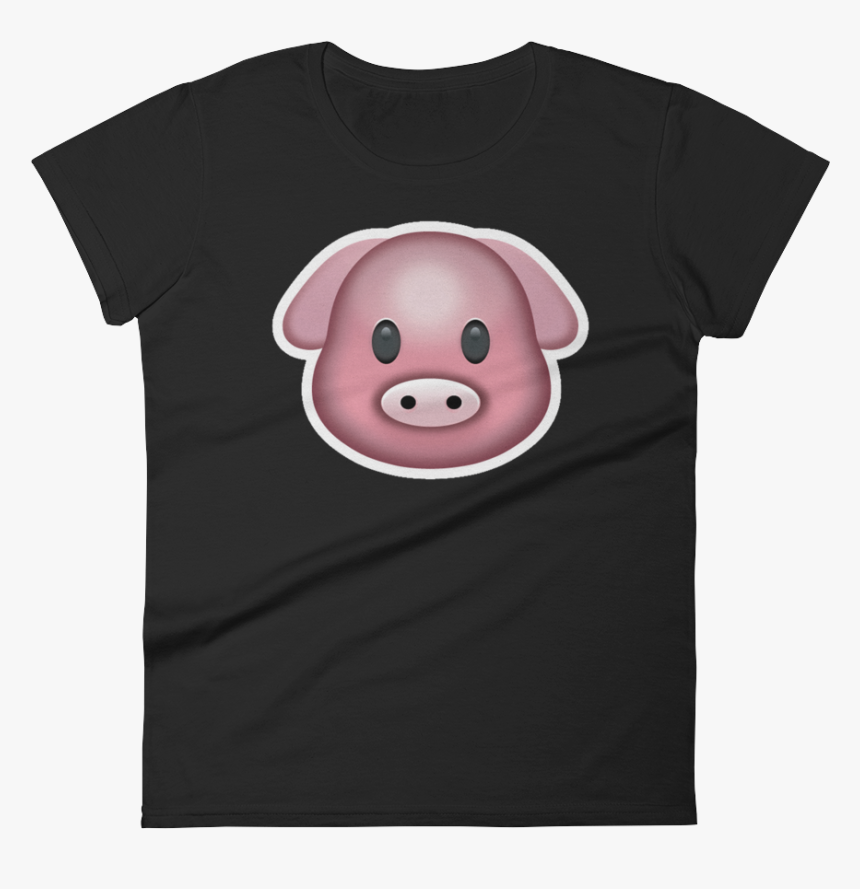 Women S Emoji T Shirt - Domestic Pig, HD Png Download