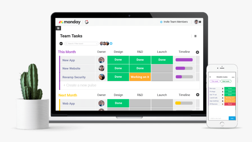 Sales Team Tasks - Monday Team Management Software, HD Png Download