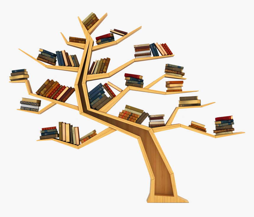 Bookcase Tree Transprent Png Free - Tree Book Shelf Dubai, Transparent Png
