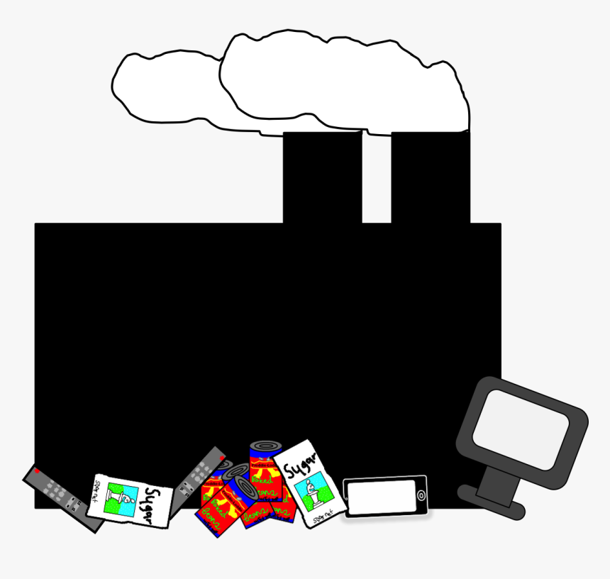 Factory With Products, HD Png Download