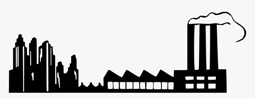 Silhouette,monochrome Photography,text - Factory Icon Png, Transparent Png