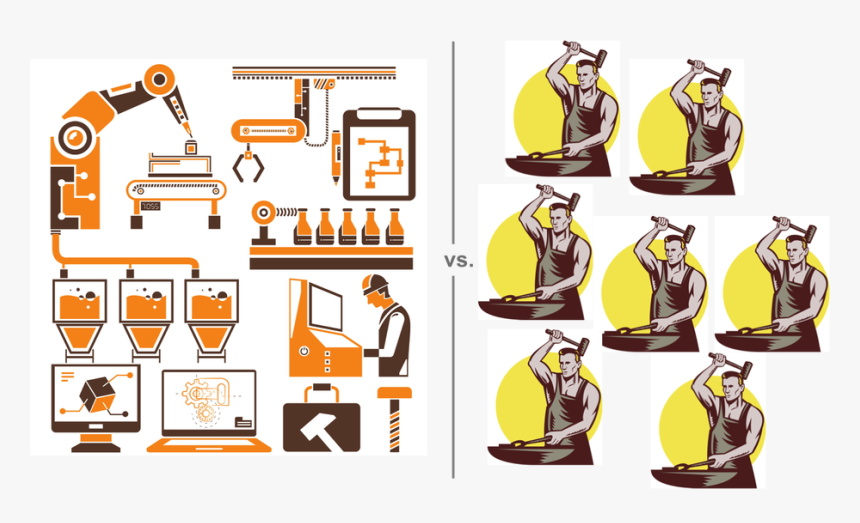 Transparent Cottage Clipart - Production Line Icon Png, Png Download