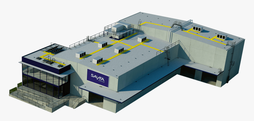 Building Contoured - Electronics Factory Building, HD Png Download