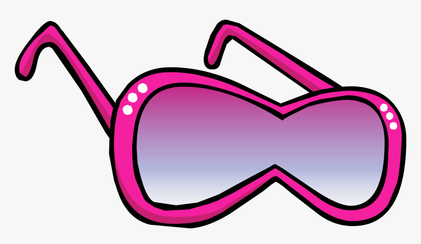 Pink Diva Shades Clothing Icon Id - Club Penguin Sunglasses, HD Png Download