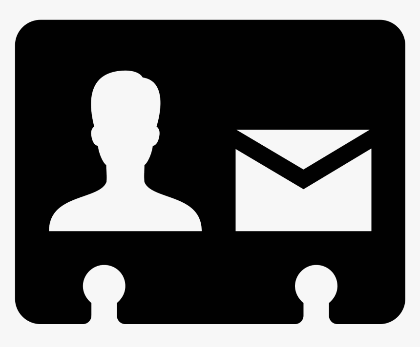 Mail Contact Filled Icon - Contact Png, Transparent Png