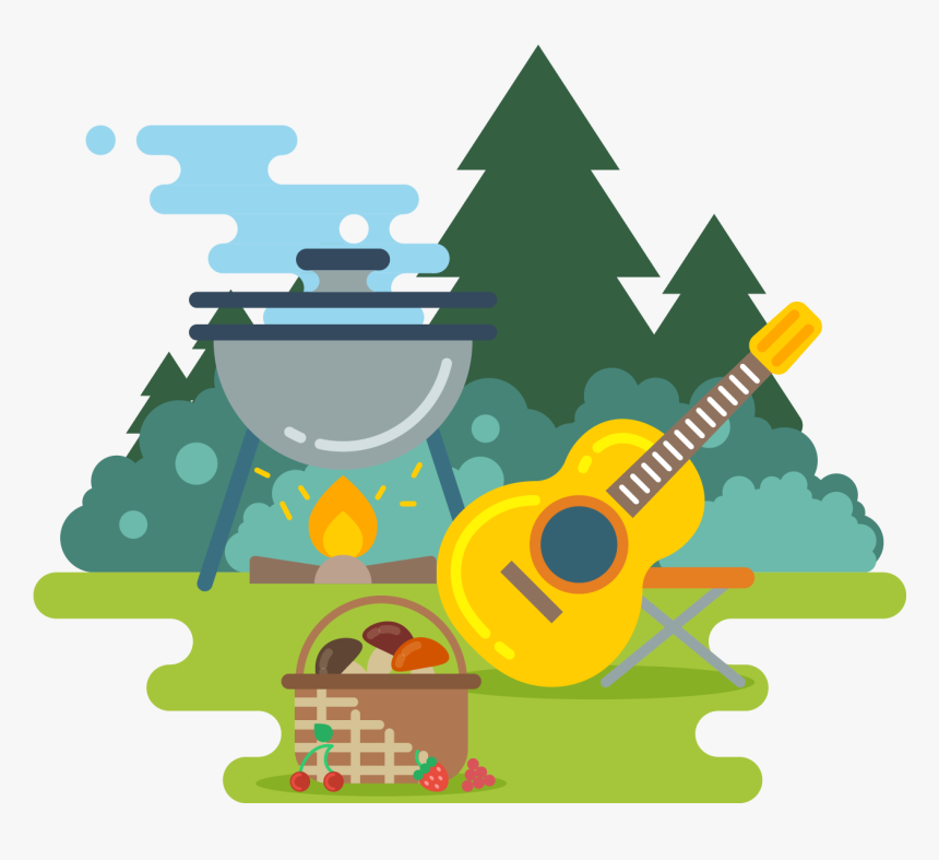 Royalty-free Camping Illustration - Adventure Free Vector Set, HD Png Download