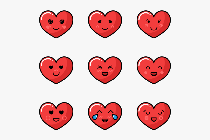 Hearts Smileys - British Flag Vector Outline, HD Png Download