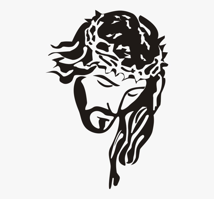 Transparent Biblia Clipart - Jesus Drawing Black And White, HD Png Download