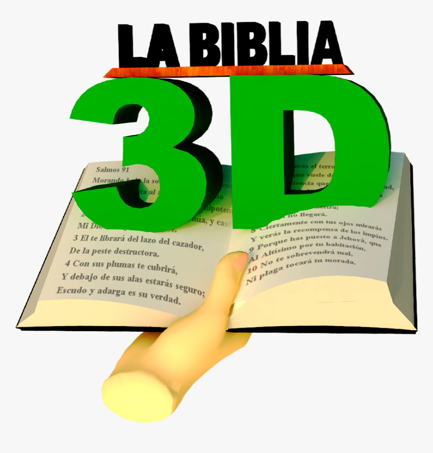 La Santa Biblia 3d Para Pc/celulares/tabletas [español - Graphic Design, HD Png Download