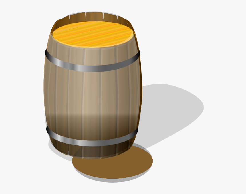 Wooden Barrel Svg Clip Arts - Barrel Clip Art, HD Png Download